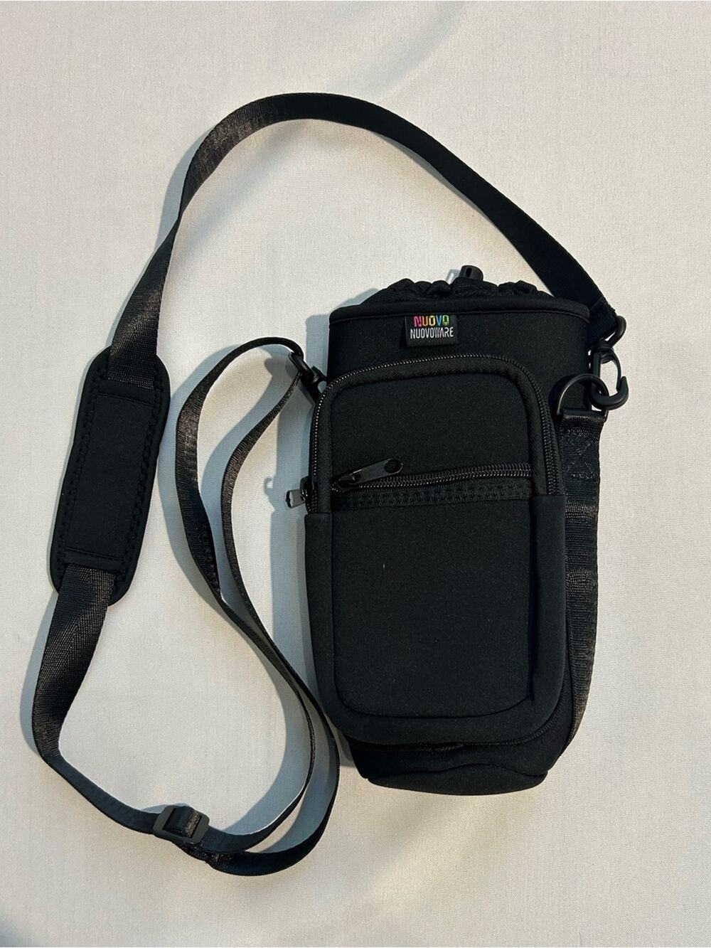 Nuovoware Neoprene Water Bottle Carrier Bag Black
